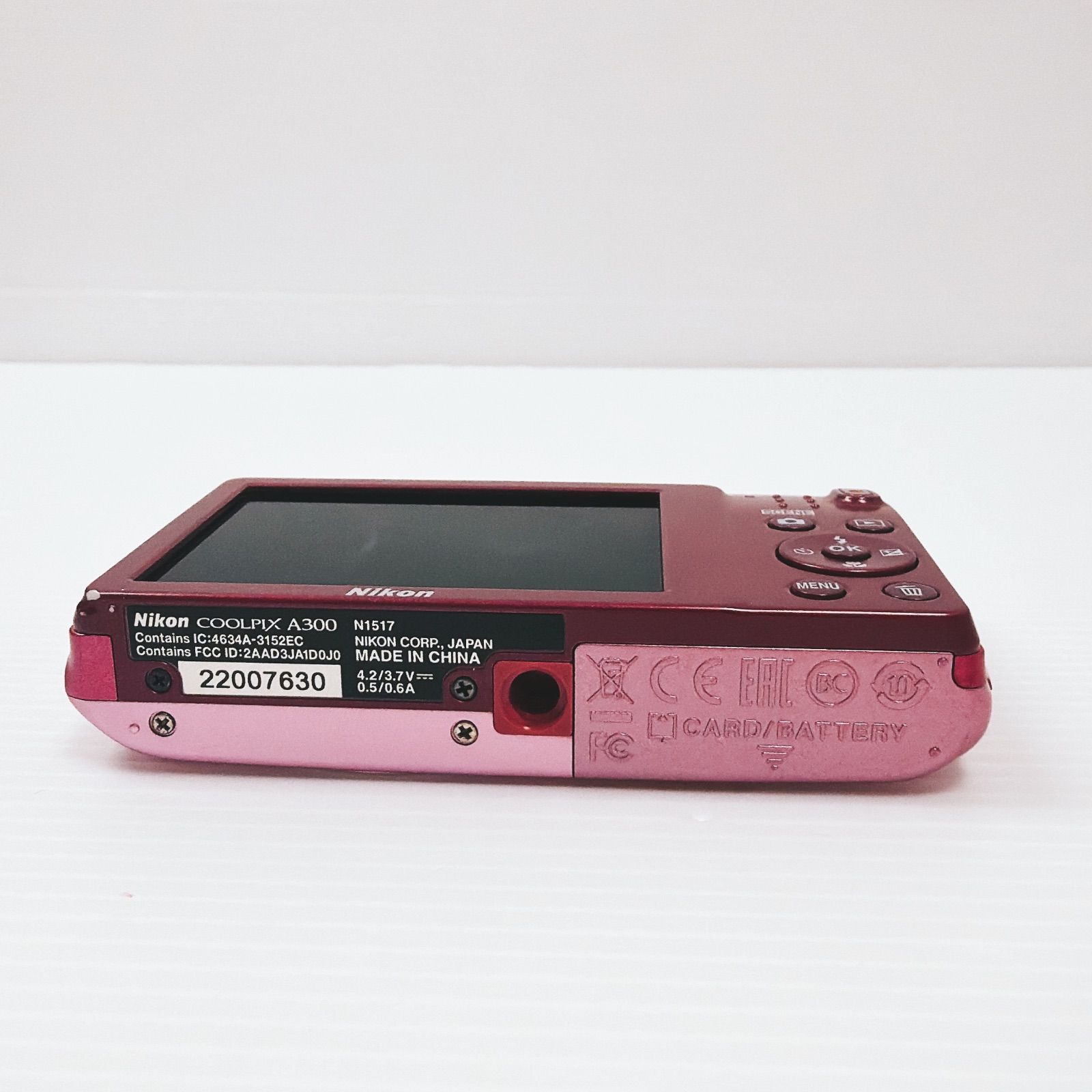 ニコン COOLPIX A300 ピンク ジャンク デジカメ バッテリー付き Nikon