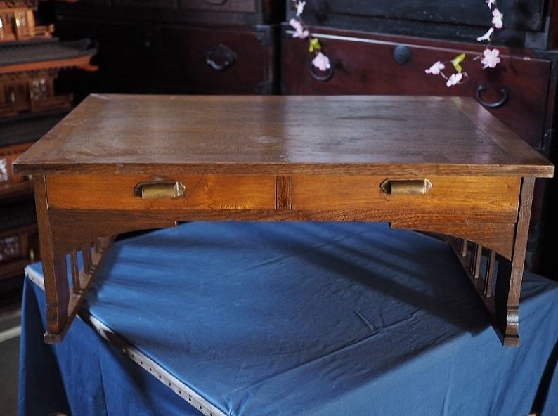 昭和初期の素敵な書斎机 古録展 送料無料 中古 品番F4329 - メルカリ