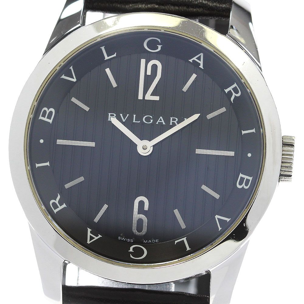 ブルガリ BVLGARI ST37S ソロテンポ クォーツ メンズ保証書付き_