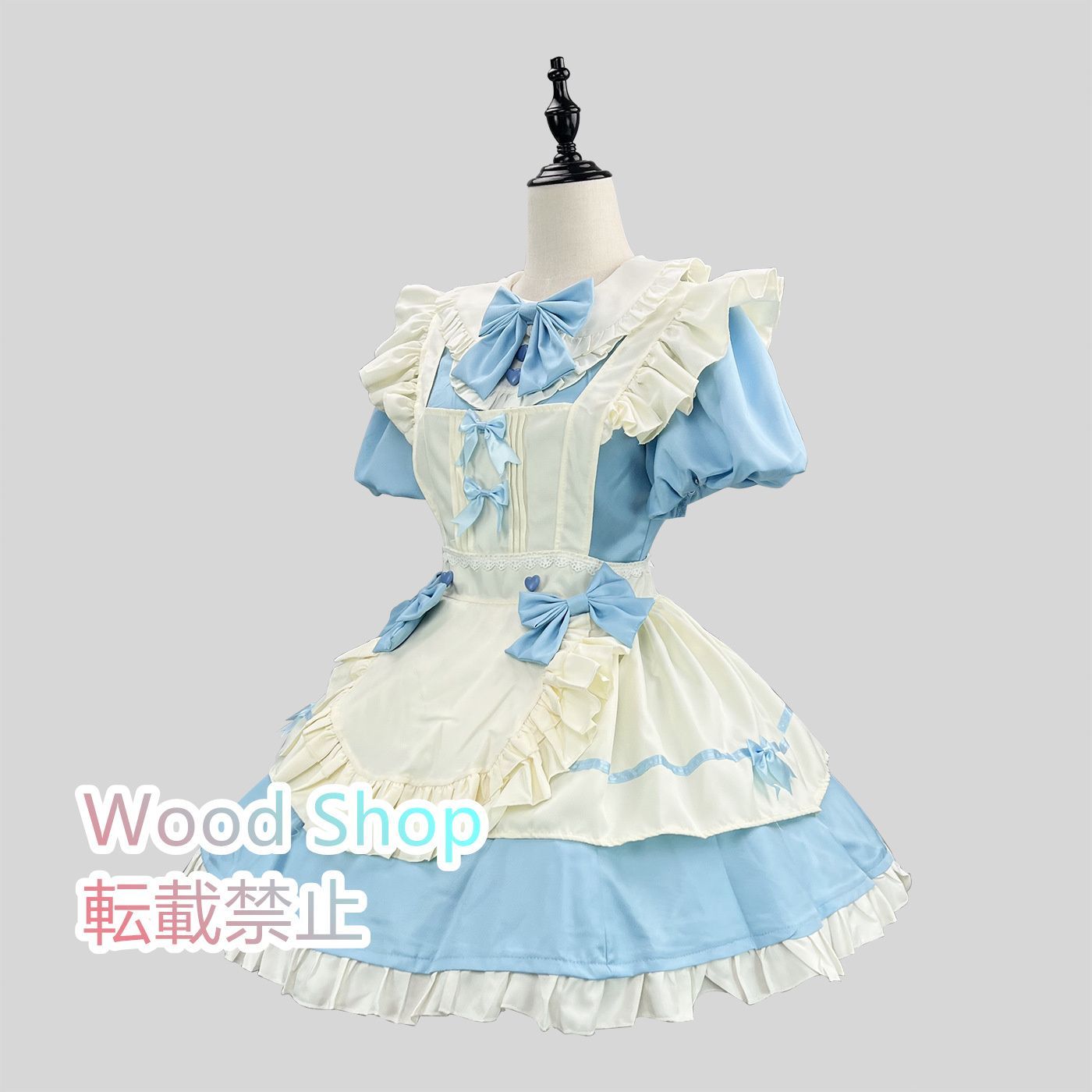 男の娘 ロリータ カワイイメイド服 コスプレ ロリータ ハロウィン コスプレ衣装 コスチューム ゴスロリ ドレス ワンピース 仮装 日常着 レディース クリスマス  イベント 男の娘 撮影会 ピンク メイドカフェ メイド喫茶 ブルー ショートスカート おすすめ 豪華7点セット - メルカリ