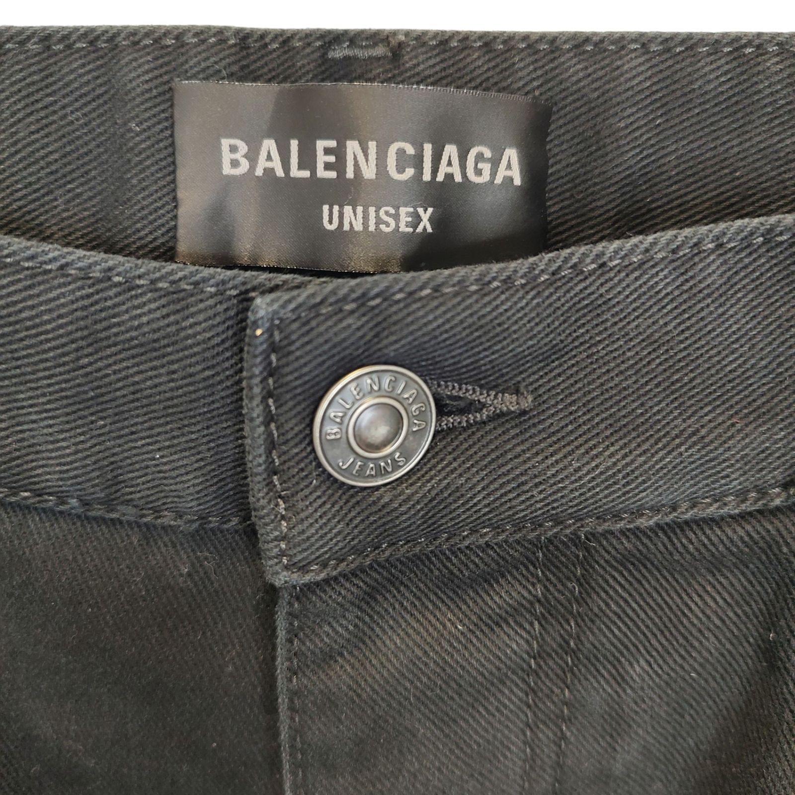BALENCIAGA バレンシアガ バギーパンツ 773763 TOW58 BALENCIAGA】ピアス付きバギーパンツ (BALENCIAGA/パンツ