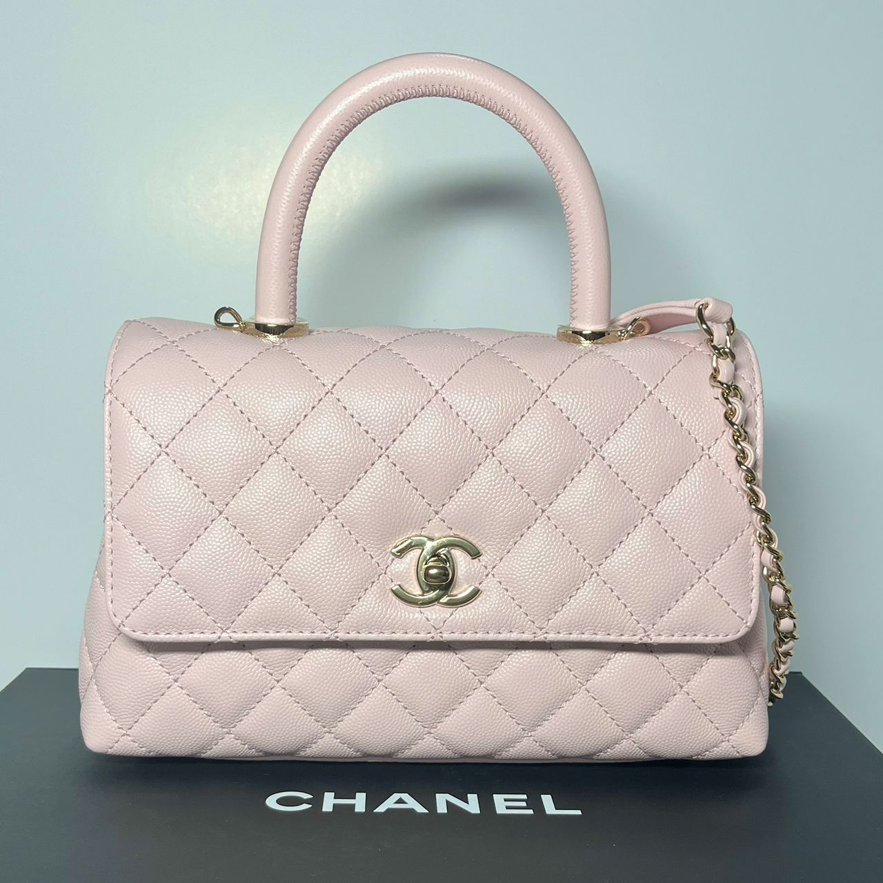 ≪値下げ≫未使用品 CHANEL シャネル ココハンドル XS キャビアスキン ...