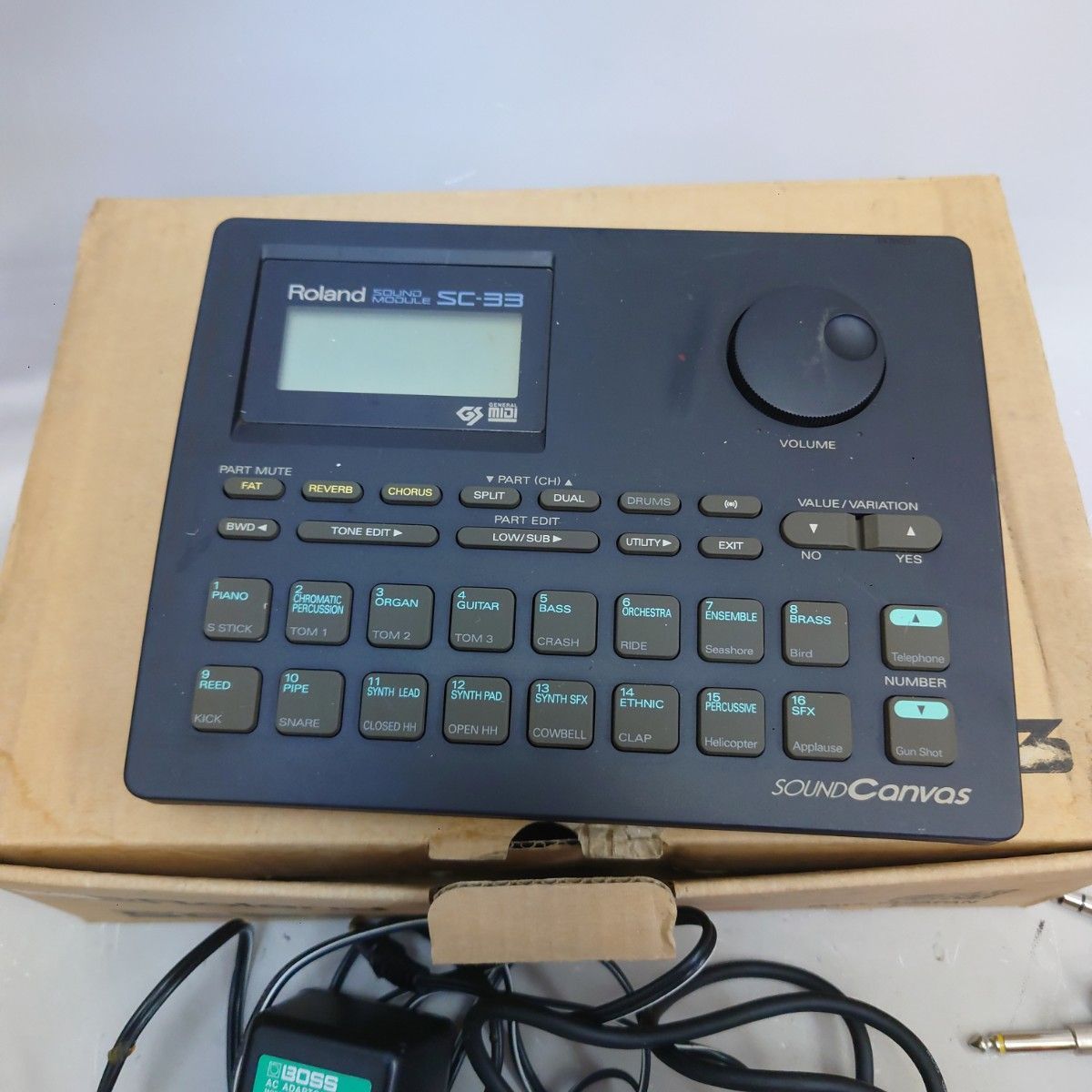 Roland サウンド モジュール SC-33 箱付き Roland サウンドモジュール GS音源 音源モジュール SC-33 - メルカリ