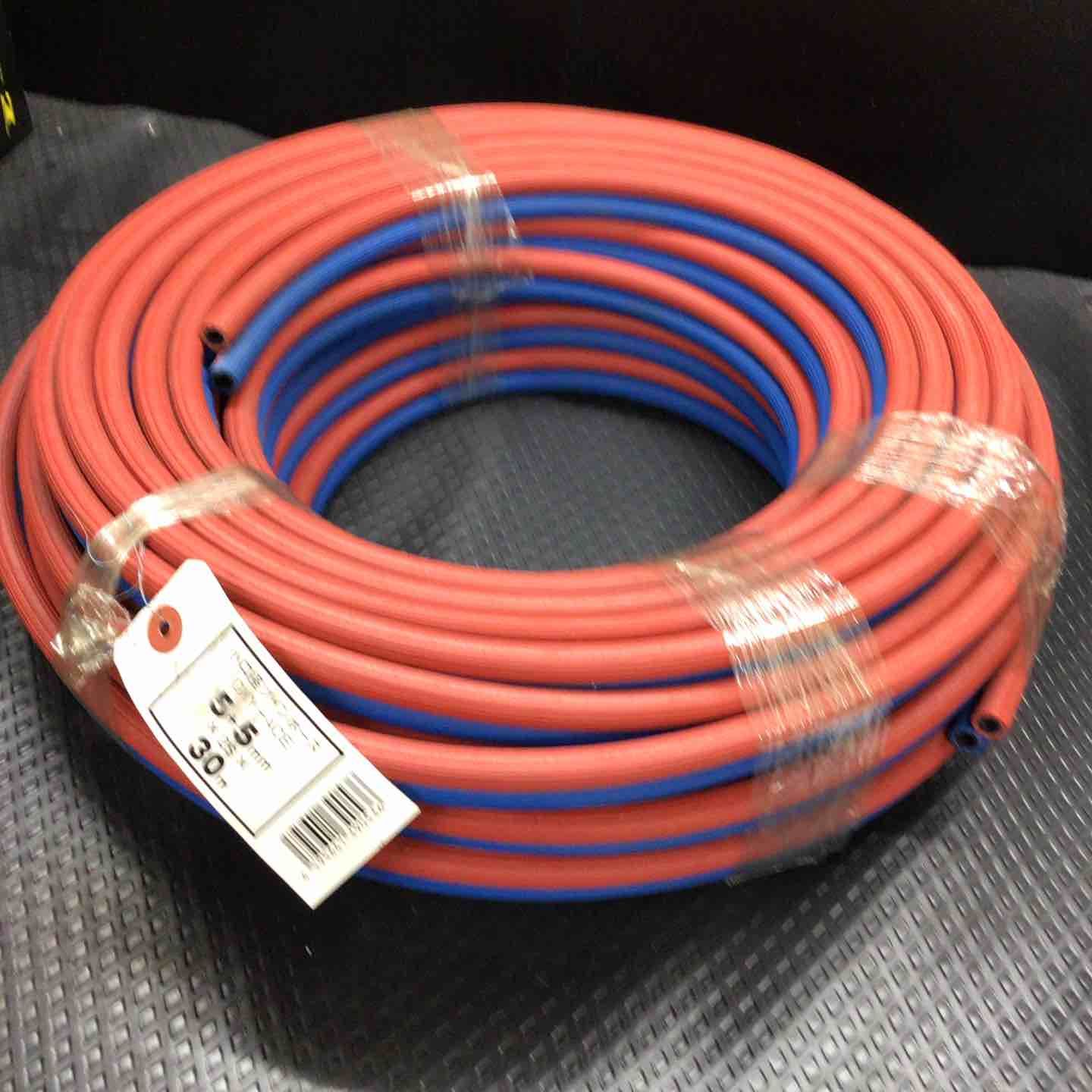 中古美品】 酸素・アセチレン用 小口径ツインホース (5mm×5mm)全