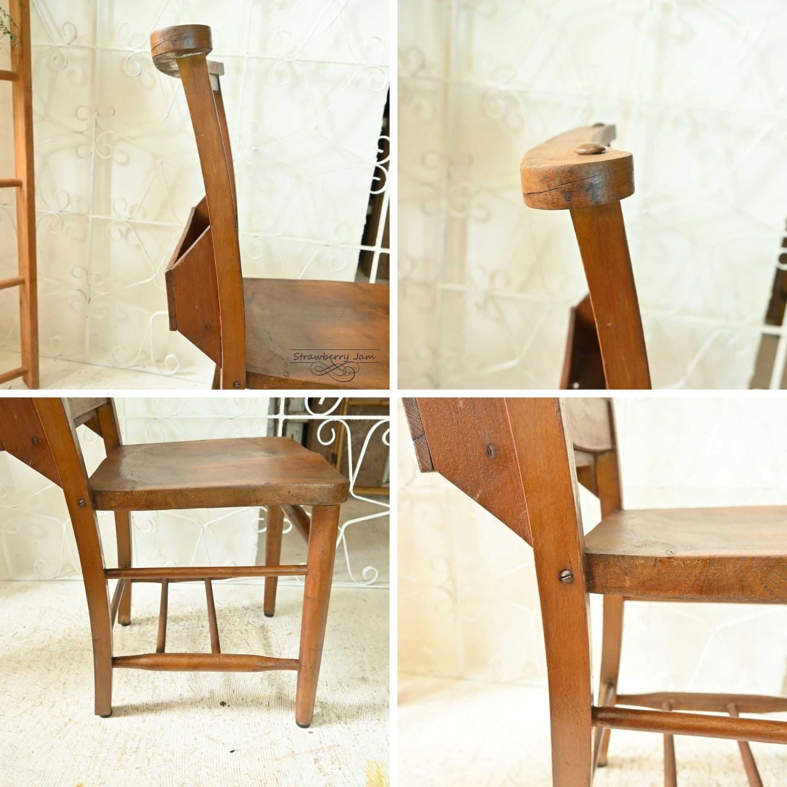 英国アンティーク木製キッチンチェア/ダイニングイス椅子/飾り棚(83-58-1) 楽天市場】イス 木製チェア クラシック アンティーク 椅子 無垢 チェア