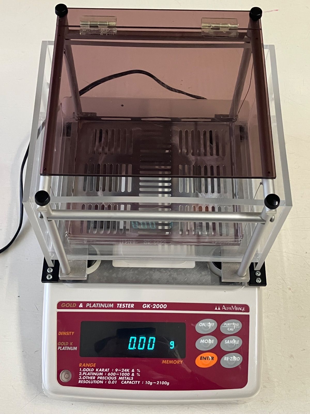 貴金属テスター 比重計 GK-2000 ALFA MIRAGE アルファミラージュ 取扱説明書無し 金 判定 純度判定 金 プラチナ 買取 リユース HRDEVELOPMENT_JP
