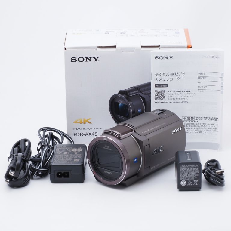 SONY Handycam FDR-AX45 TI 4K 64GB 光学20倍 - メルカリ