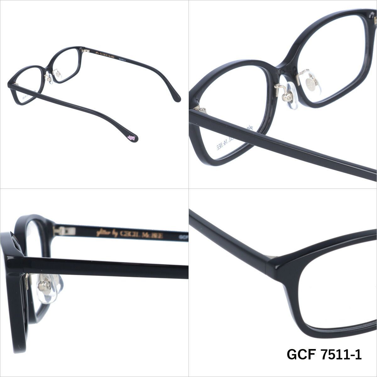 glitter by CECIL McBEE セシルマクビー レディース メガネ 眼鏡