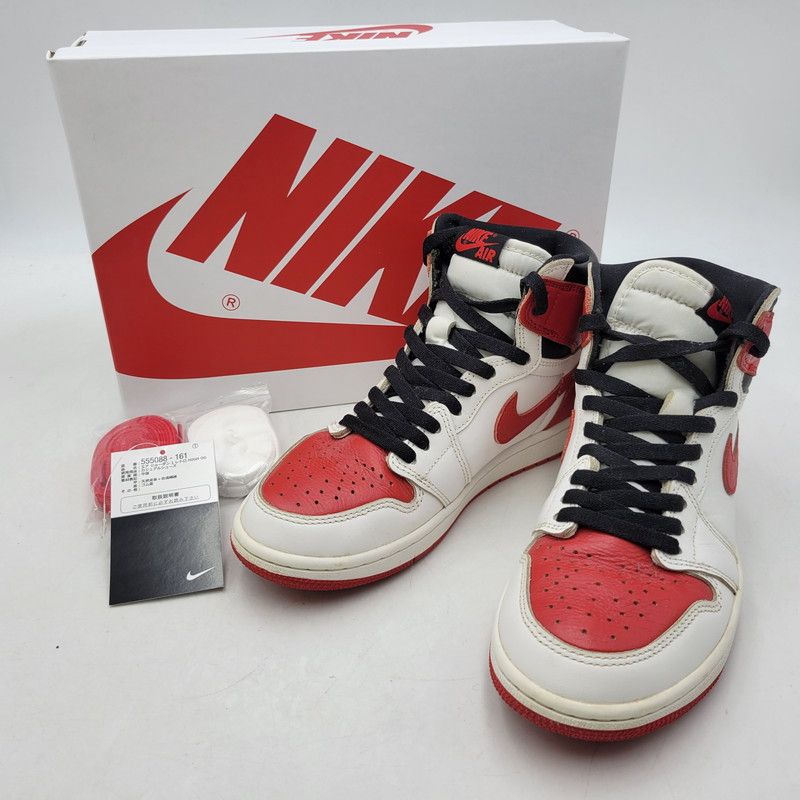 NIKE ナイキ AIR JORDAN 1 RETRO HIGH OG 555088-161 エア ジョーダン 1 レトロ ハイ OG スニーカー シューズ 靴 160-250504-as-20-izu