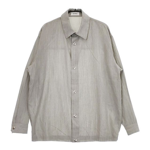 THE RERACS COACH SHIRTS コーチシャツ 22SS-REBL-296L-J ウール 長袖シャツ 22SS グレー レディース ザリラクス【中古】5-0322M∞ THE RERACS COACH SHIRTS コーチシャツ 22SS-REBL-296L-J ウール
