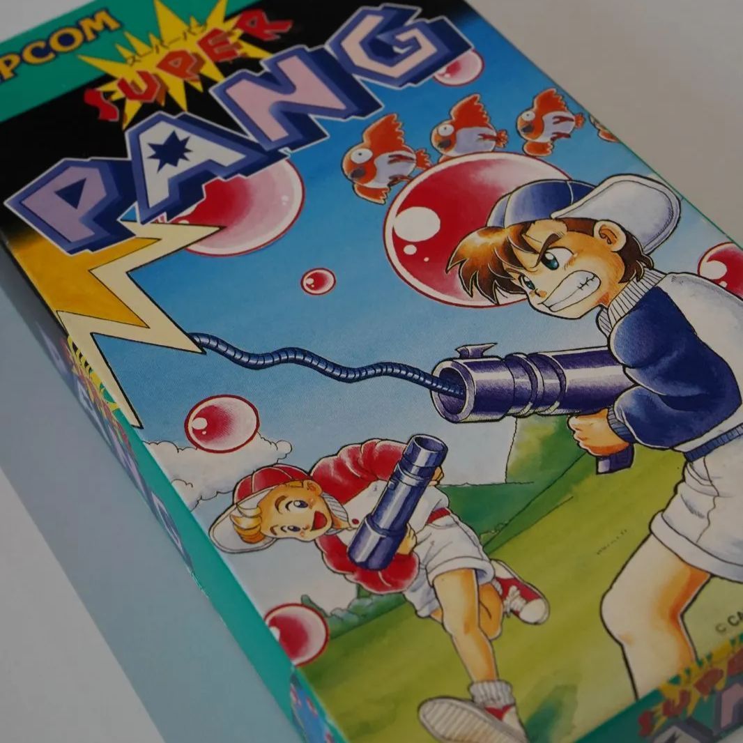 カセット極美品 スーパーファミコン　SUPER PANG　箱説有 スーパーファミコン SUPER PANG 箱説有