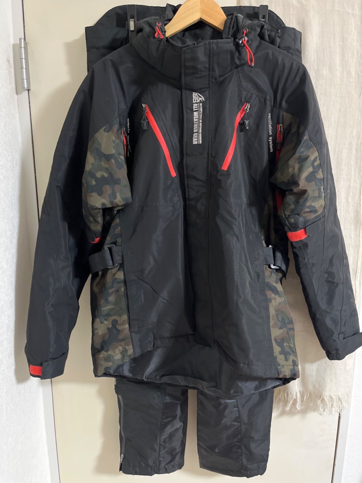 AEGIS 防寒防水 上下セット Lサイズ ワークマン イージス防水防寒スーツ 上下セット L size 2025年