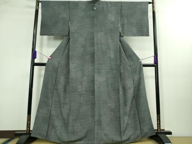 平和屋着物 上 無形文化財 小紋師 内田秀一 江戸小紋 寄せ小紋柄 濃紺地 DZAA9950kh5