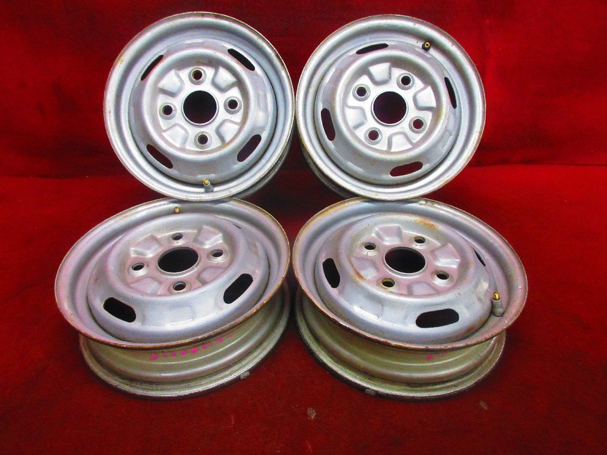 スチール ホイール 4本 三菱 U42V U42T ミニキャブ トラック 純正 12×3.50B 4穴 PCD 114.3 38 ハブ径 59◆51885H