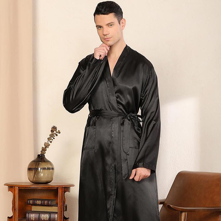 IDOHEMO パジャマ 長袖 バスローブ メンズ ルームウェア 男の人 フリース 春 秋 冬 部屋着 レッシングガウン 寝間着 M バスローブ メンズ  シルクタッチ 長袖 ナイトガウン パジャマ 寝巻き ホームウェア ナイトウエア 部屋着 ゆったり お風呂上り 温泉 大きいサイズ 無地 ... IDOHEMO パジャマ メンズ ルームウェア レッシングガウン 綿100％ 中綿 部屋着 バスローブ 寝間着 M L