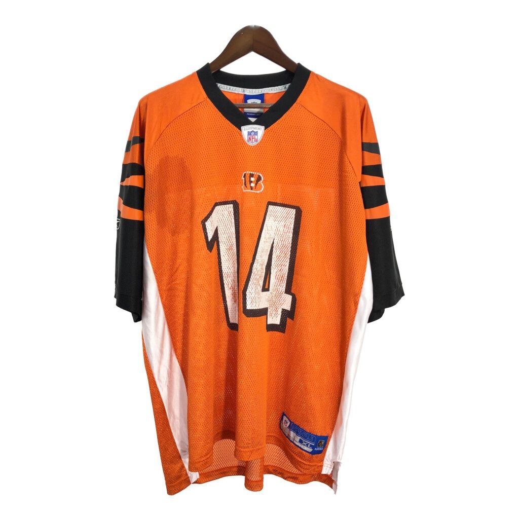 【ゲームシャツ】Tシャツ　リーボック　シンシナティ•ベンガルズ　アメフトシャツ Reebok リーボック フットボール NFL シンシナティ・ベンガルズ