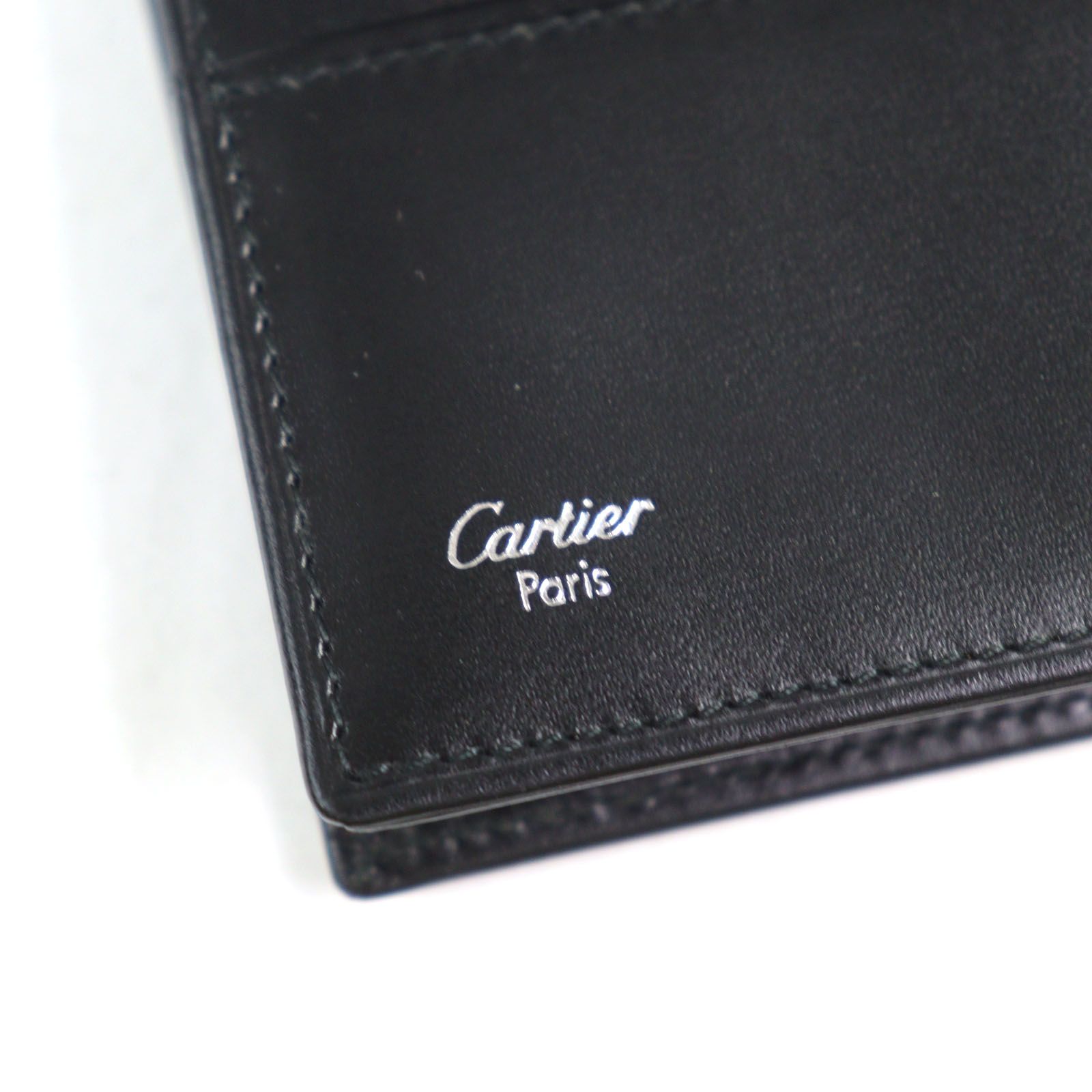 ✨極美品✨　CARTIER 財布　小銭入れ　コインケース　パシャ　銀ロゴ　レザー Cartier 極美品○Cartier カルティエ パシャライン レザー ロゴ