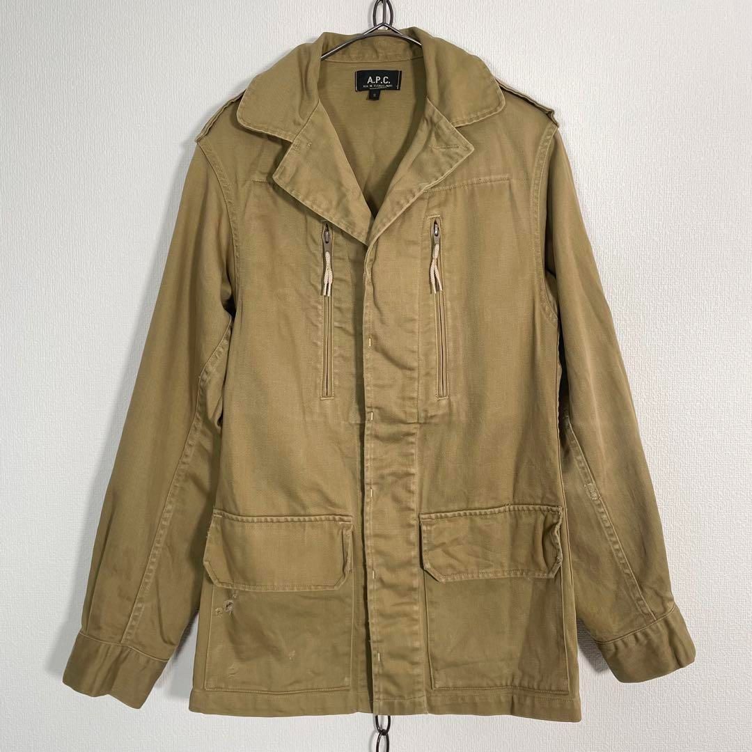 フランス製 90sヴィンテージ A.P.C. ダメージフィールドジャケット M65 アーペーセー レディース サイズS