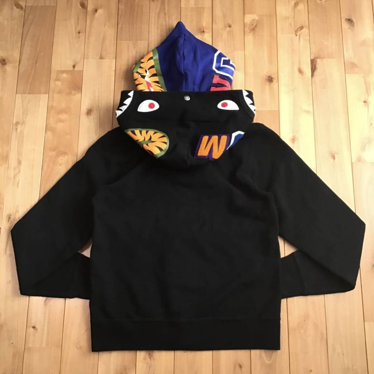 ダブル シャーク パーカー Sサイズ Double shark full zip hoodie a bathing ape BAPE エイプ ベイプ  アベイシングエイプ - メルカリ