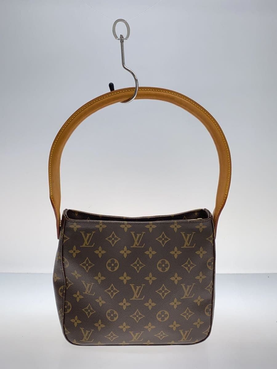 LOUIS VUITTON ルーピングMM_モノグラム・キャンバス_BRW PVC ブラウン - メルカリ