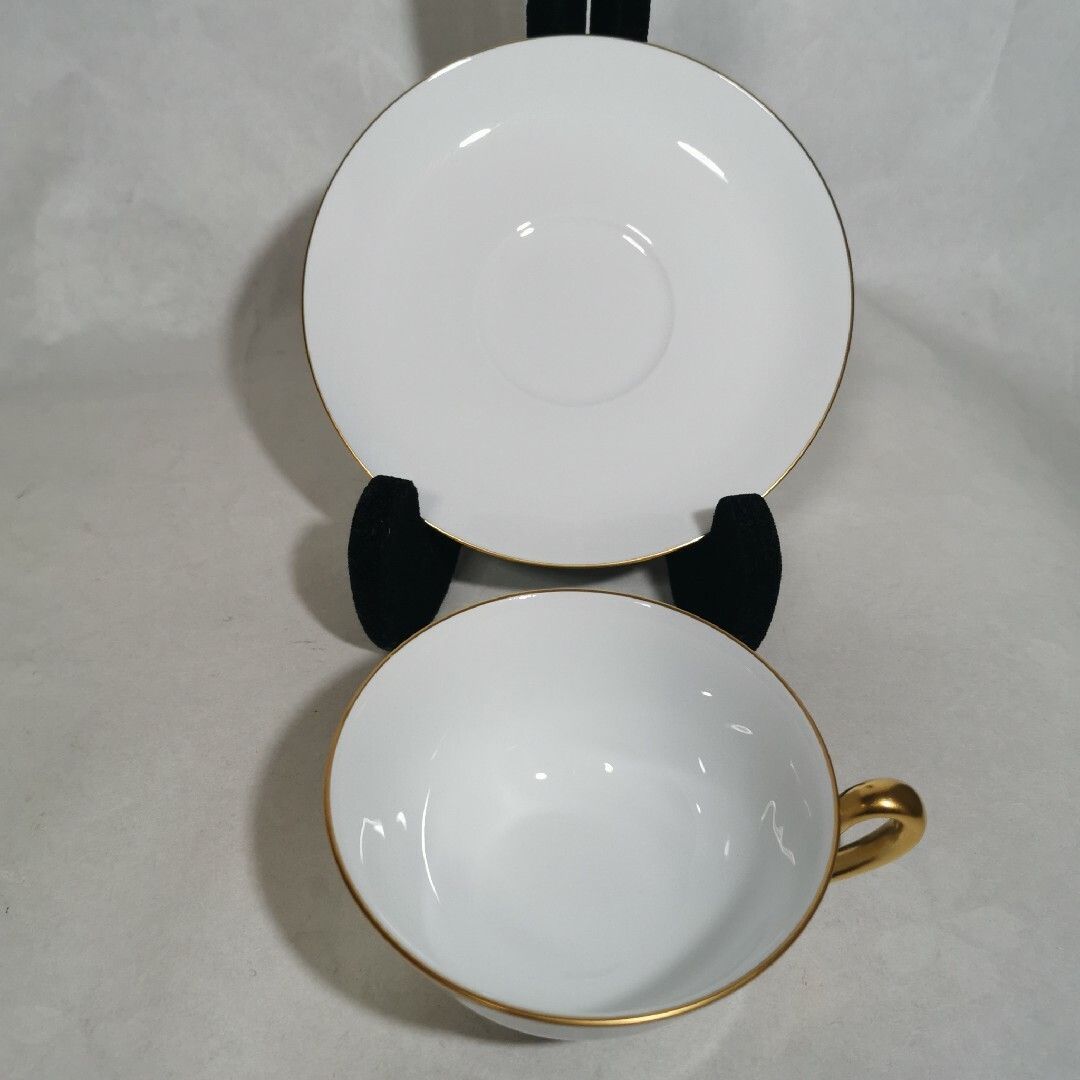 大倉陶園 ゴールドライン リムシェープ カップ&ソーサー 美品