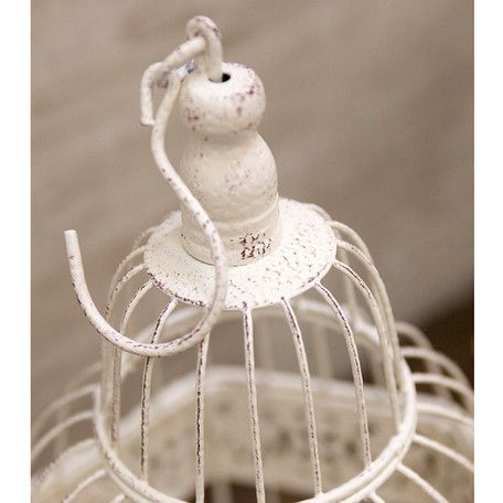 2個SET 】アンティーク調 フローリストバードケージ ヘキサゴン White