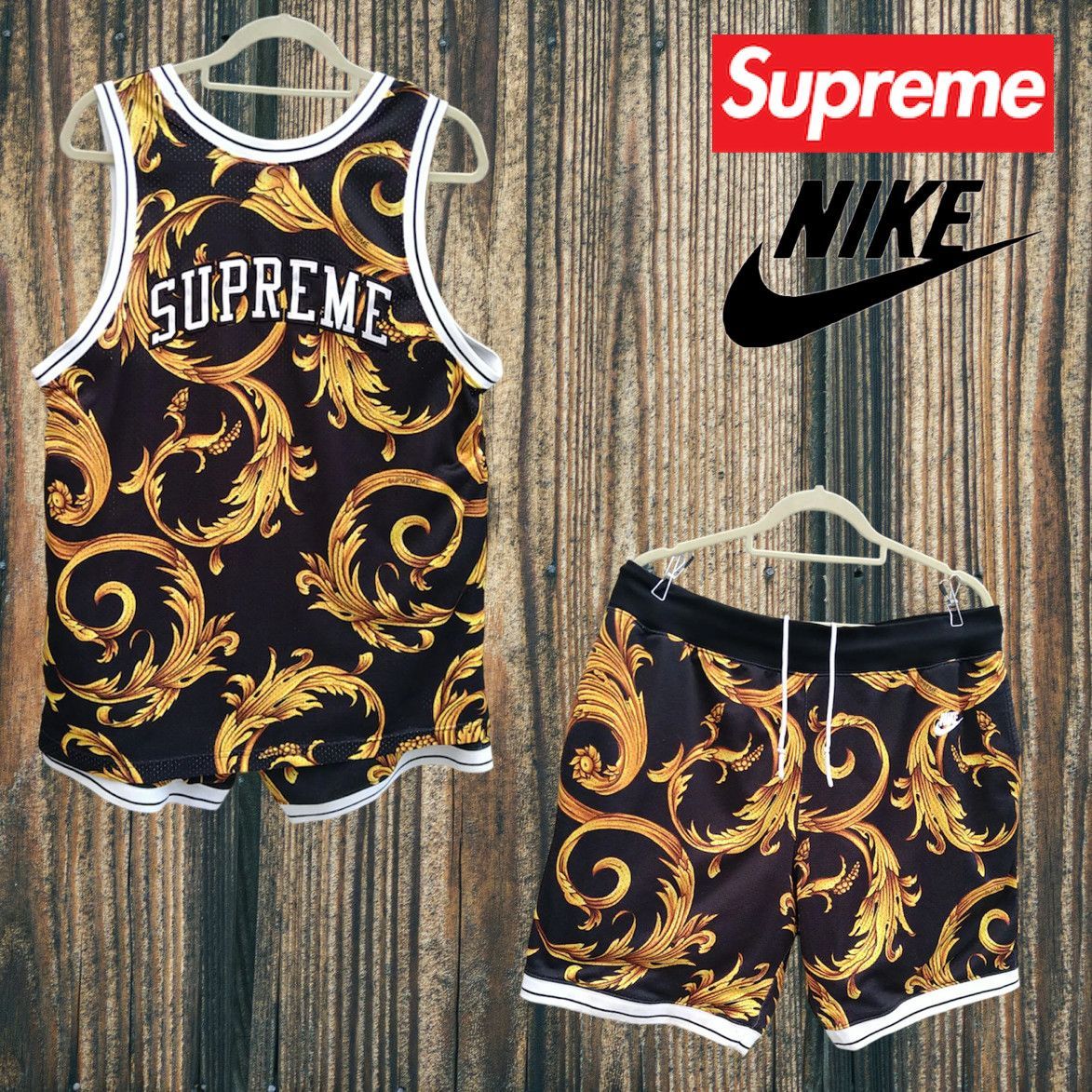 supreme × NIKE バスケットショーツ S - バスケットボール