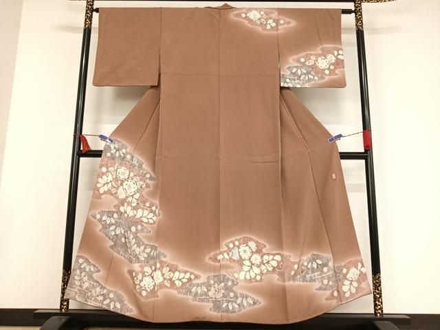 平和屋着物●十日町　名門　滝泰謹製　訪問着　辻が花　絞り　暈し染め　金彩　正絹　逸品　AABH4146ph 平和屋着物○十日町 名門 滝泰謹製 訪問着 辻が花 絞り 暈し染め 金彩