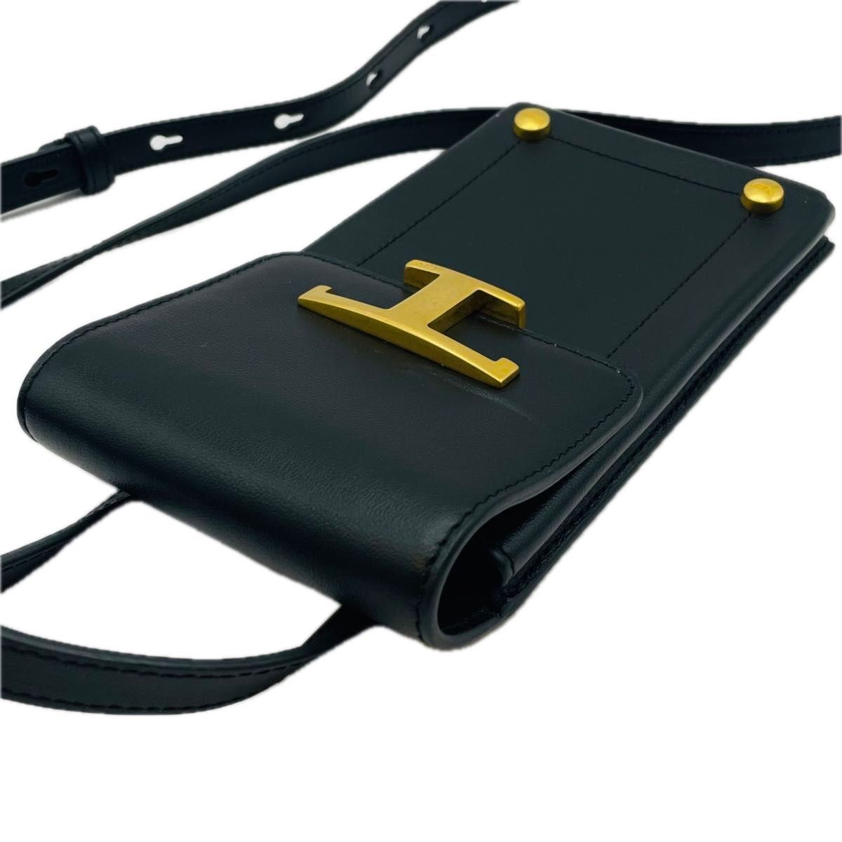 美品 TODS トッズ タイムレス スマホフォルダー ショルダーバッグ