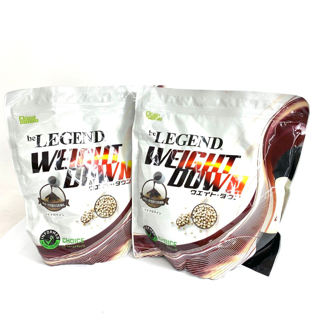 ビーレジェンド ウエイトダウン やみつき黒蜜きな粉風味 ソイプロテイン 1㎏×2個セット 雑貨 240001139752