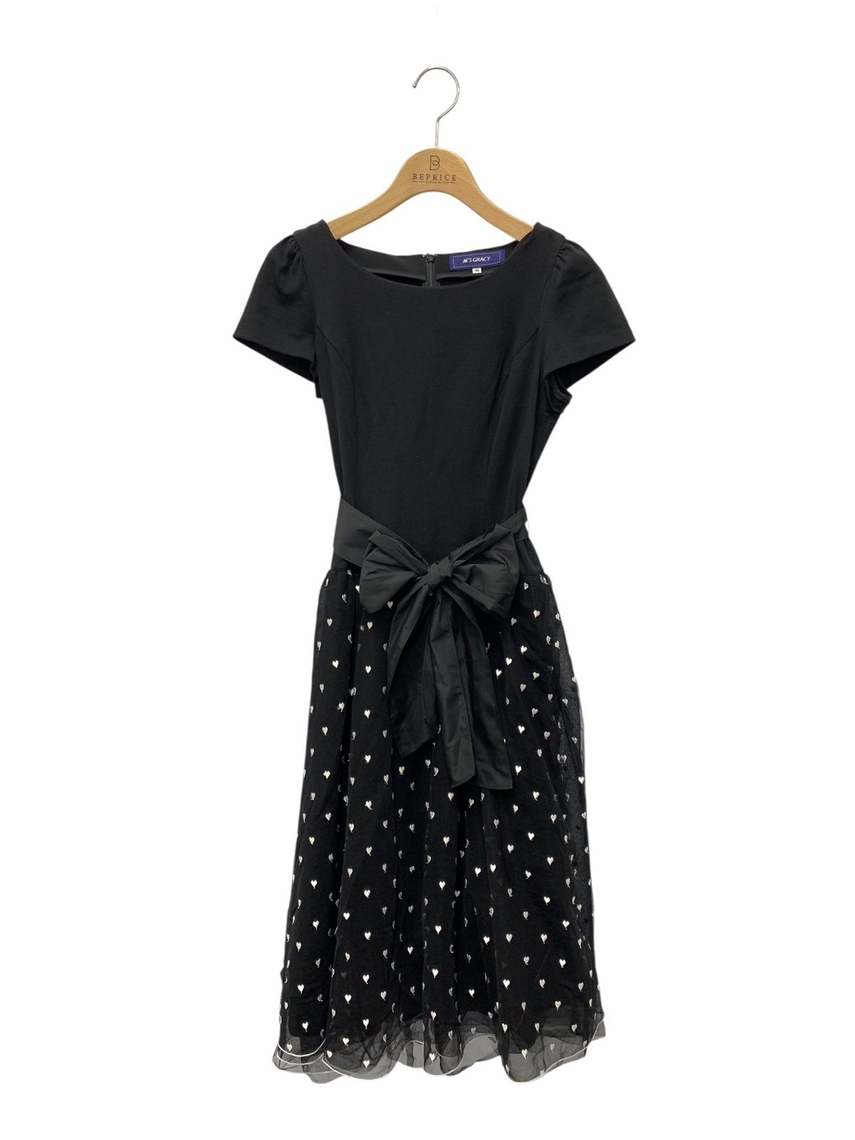 エムズグレイシー ワンピース ハート サイズ36 エムズグレイシー 211325 ワンピース 36 ブラック ハート