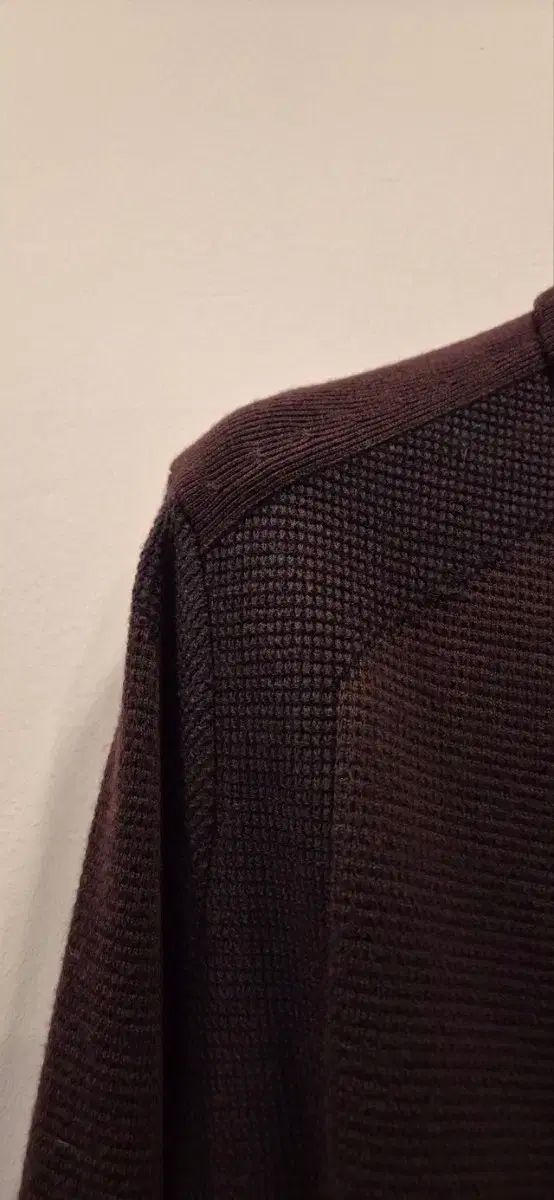 LANVINスポーツ 100 バーガンディ ジップアップニットカーディガン