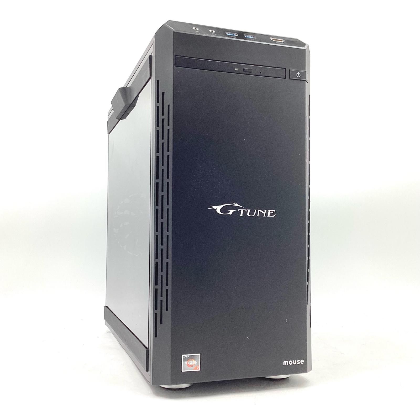 全額返金保証 最速発送 G-Tune ゲーミングデスクトップPC Ryzen 7 3700X 16GB M.2 SSD 512GB AMD Radeon RX 6600 XT 動作 済