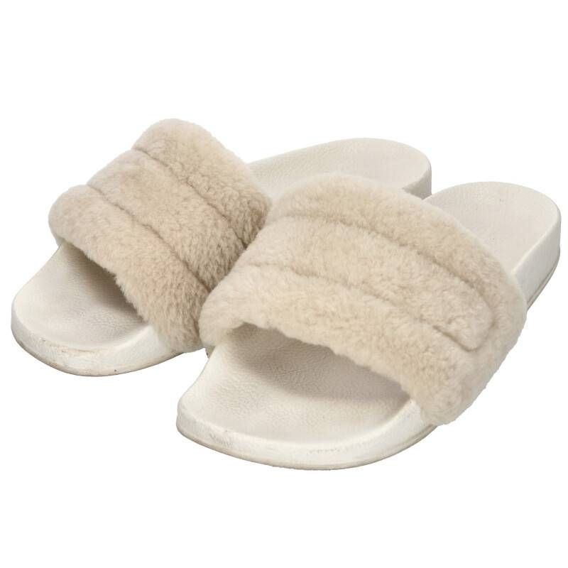 メゾンマルジェラ 18AW future slider embossed slip on sandal