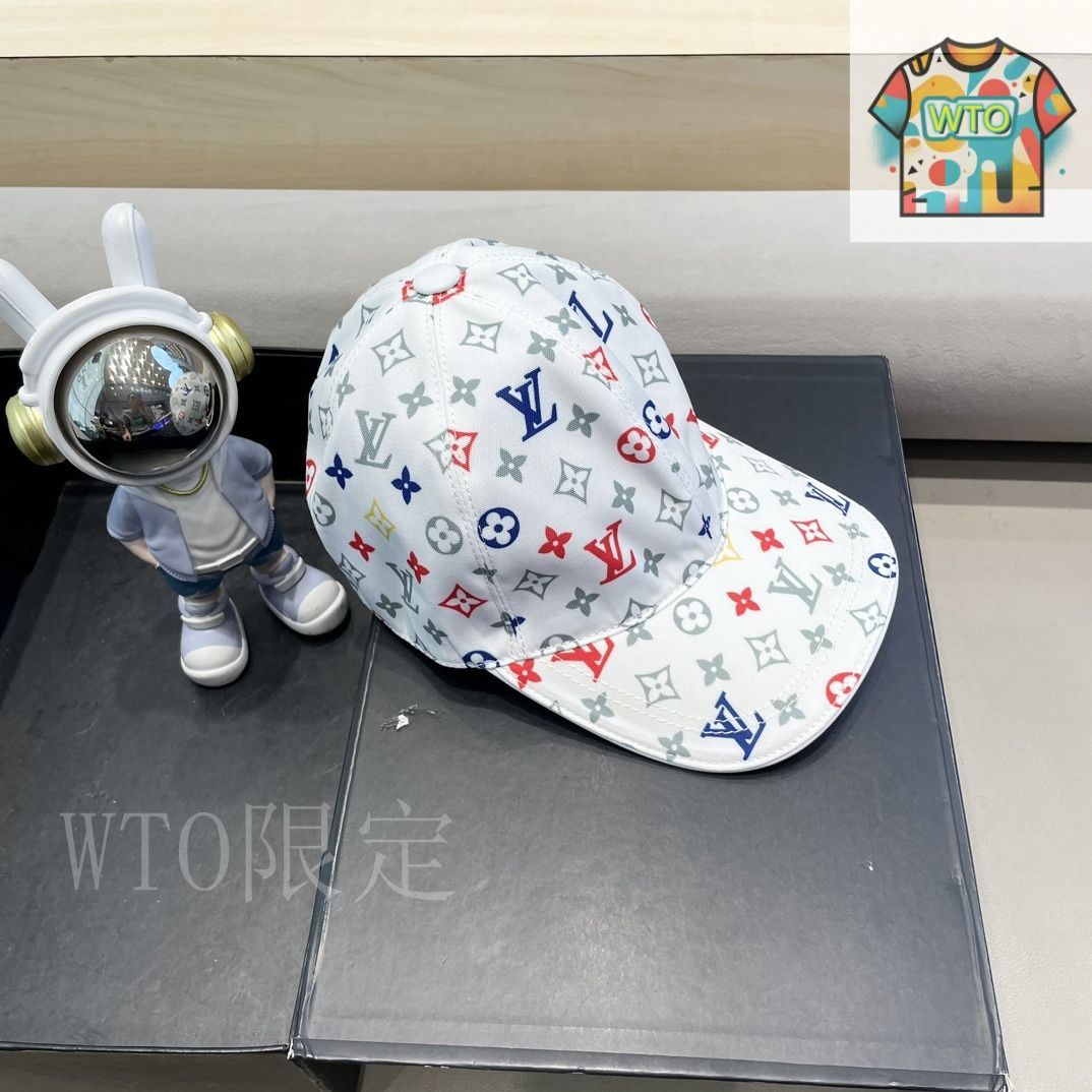 【新品】ルイヴィトン　ベースボールキャップ Louis Vuitton / LV（ルイ・ヴィトン）ベースボールキャップ-1