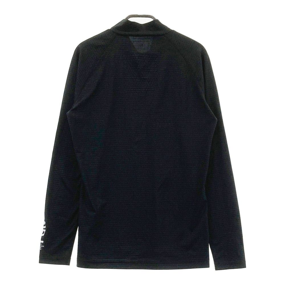 サイズ 5 PGG PEARLY GATES パーリーゲイツ 袖ロゴ ハイネック 長袖Tシャツ 総柄 ブラック系 240101438135 ゴルフウェア メンズ ストスト