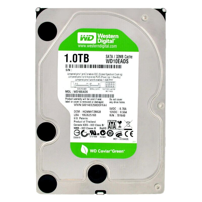 Western Digital WD10EADS 1TB SATA II 5400RPM 32MB 3.5 インチ