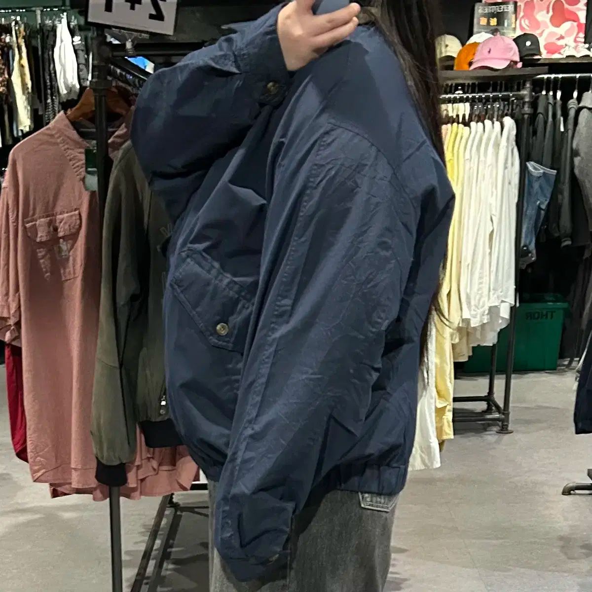 Yves Saint Laurent ネイビー ボンバージャケット サンローラン MA-1 ネイビー ボンバージャケット 正規品 - メルカリ