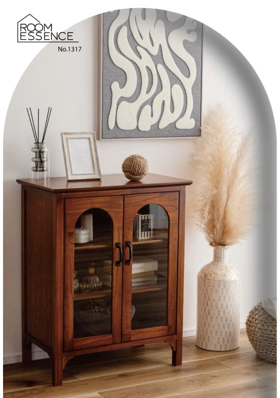 ハンドメイドで製造している為 小傷がある場合がございます 気になる方は恐れ入りますがご はお控えください キャビネット 飾り棚 収納家具 アーチデザイン アーチ扉 アーチ ミンディ材 天然木 アンティーク 黒アイアン 収納 扉付き 棚付 ダイニング