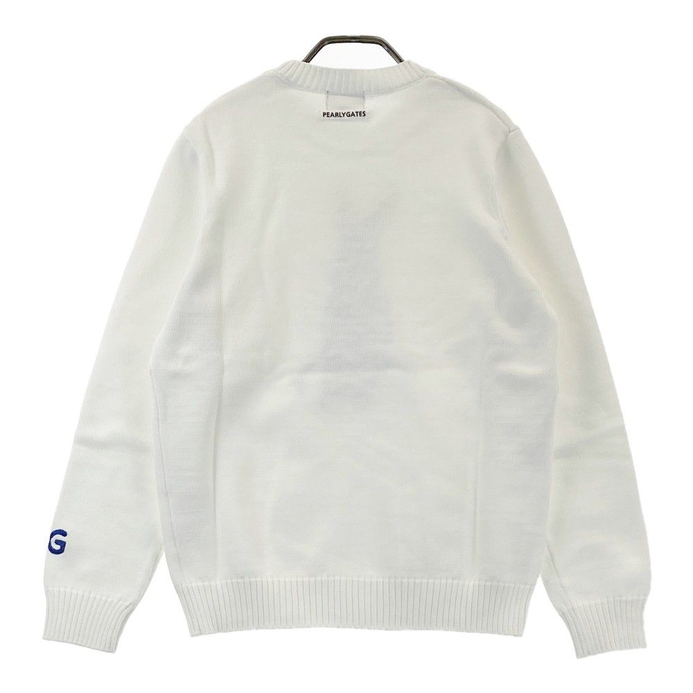 PEARLY GATES グレー ホワイト セーター サイズ4 サイズ：4 PEARLY