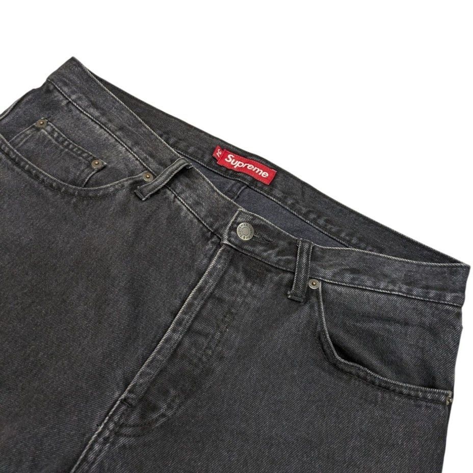 24SS SUPREME Supreme シュプリーム STONE WASHED BLACK SLIM JEAN