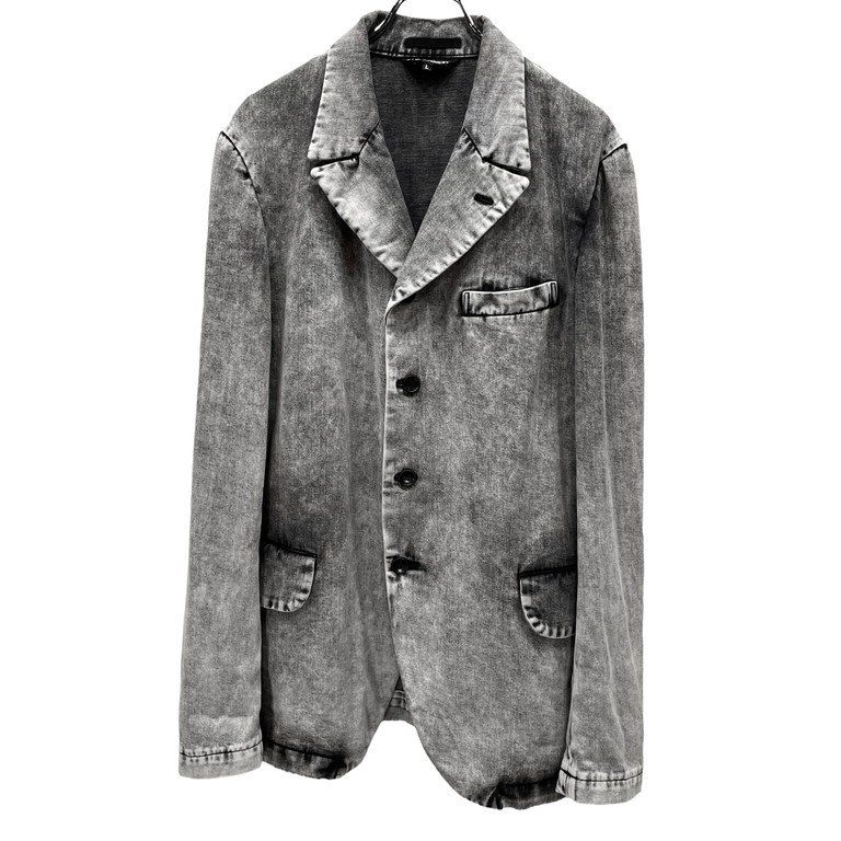 BLACK COMME des GARCONS 20SS ケミカルウォッシュブラックデニム4