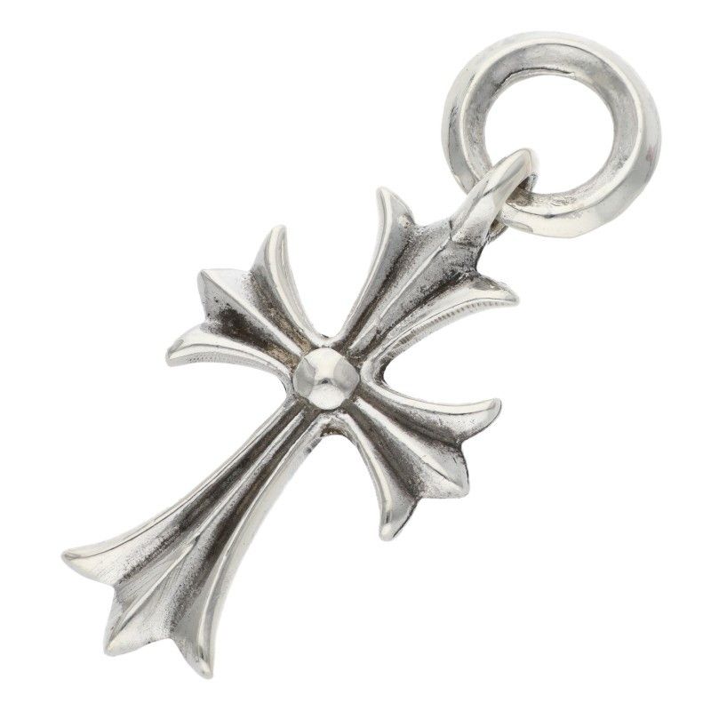 クロムハーツ TINY CH CROSS タイニーCHクロス チャーム シルバーネックレストップ メンズ
