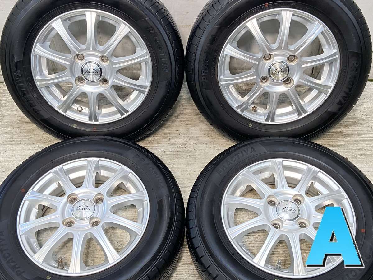 145/80R13 イエローハット PRACTIVA ZELERNA 13x4.0 43 100-4穴 中古 