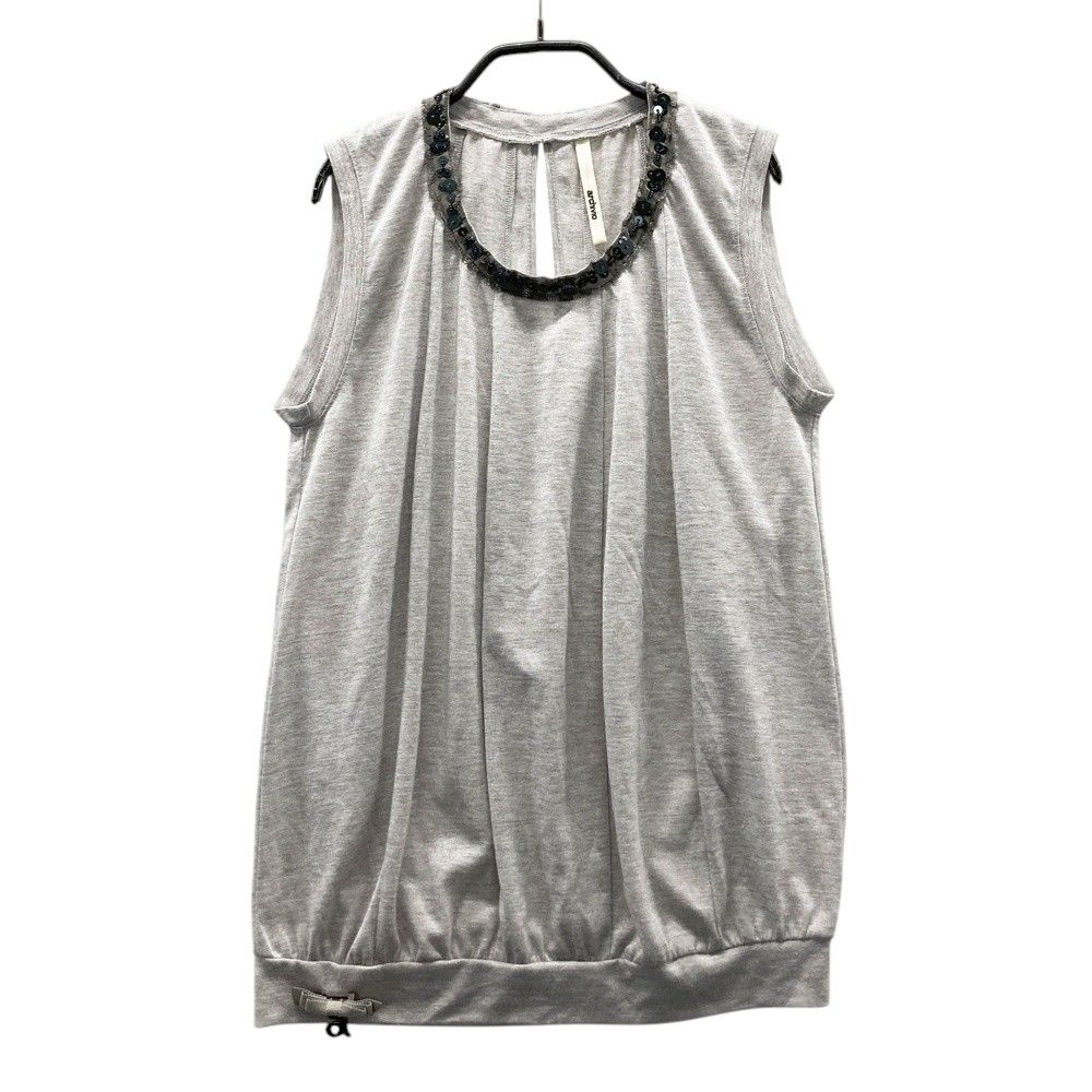 サイズ：38 ARCHIVIO アルチビオ ノースリーブ Tシャツ グレー系