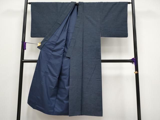 平和屋着物 上 男性 紬 アンサンブル 濃紺地 CYAA3425s5