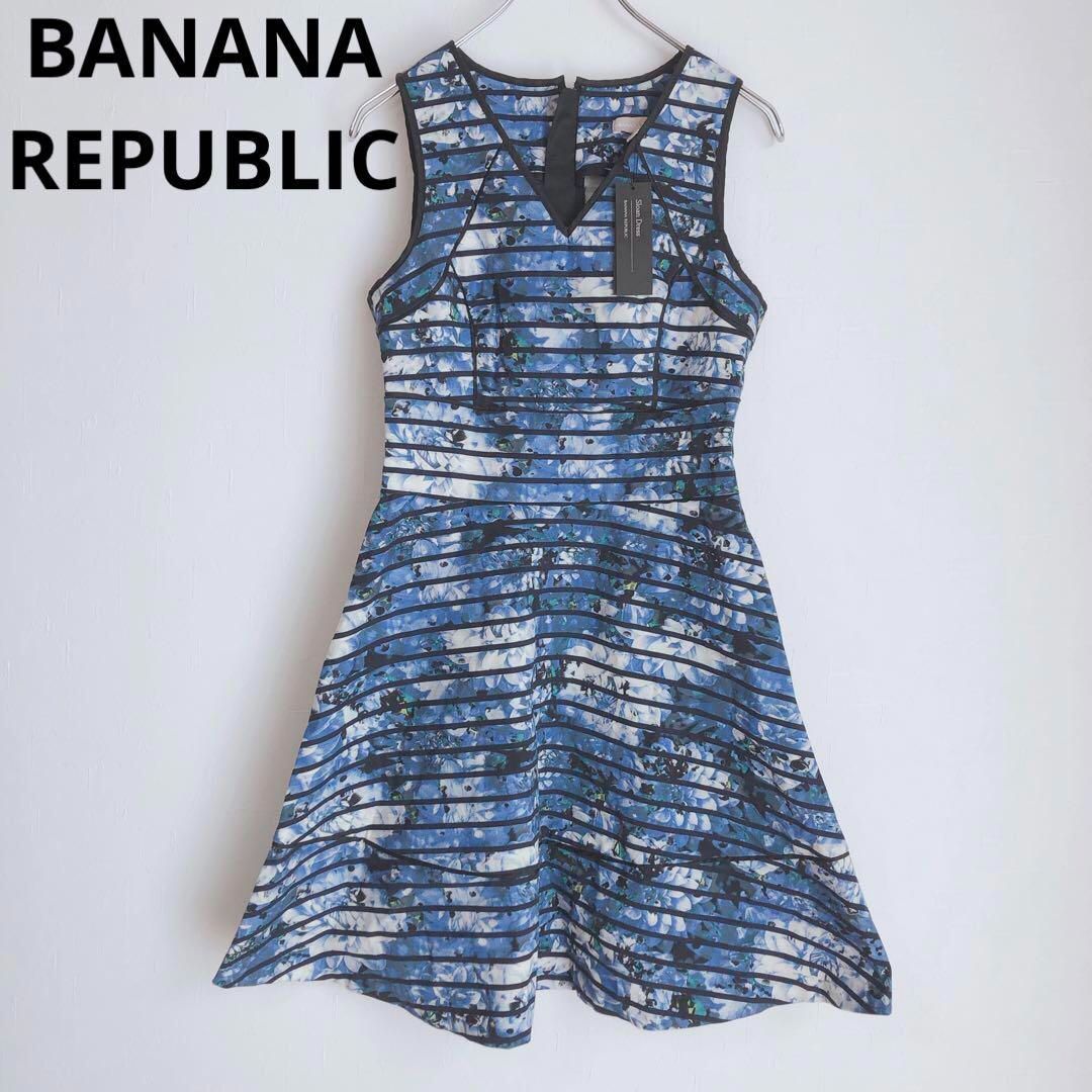 バナナリパブリック BANANA REPUBLIC ノースリーブワンピース ミニ 