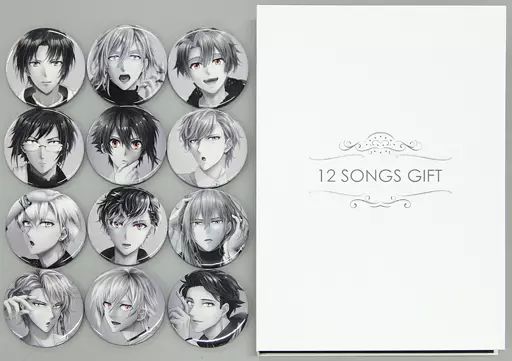 中古】バッジ・ピンズ 集合 12 SONGS GIFT ケース付き缶バッジ12種