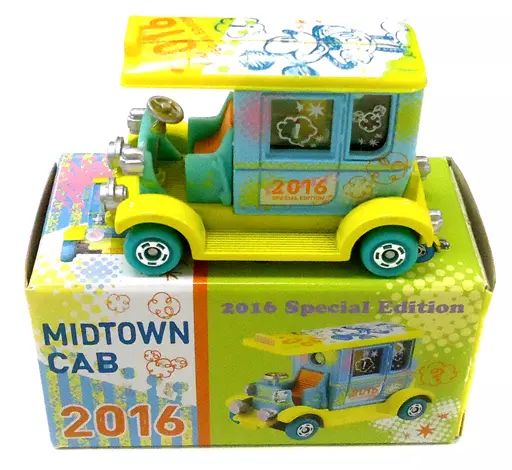 中古】トミカ ミッドタウンキャブ 2016Ver.(イエロー×ライトブルー