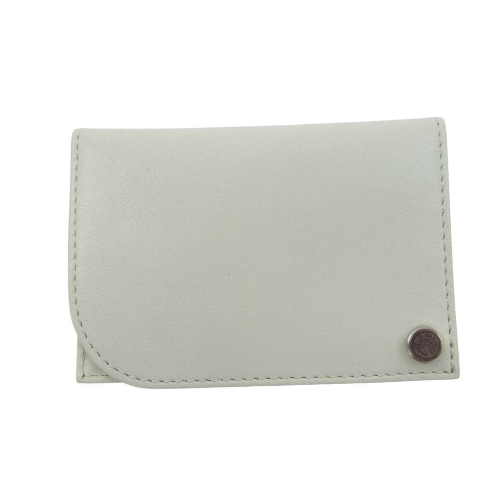 Justin Davis ジャスティンデイビス JDV006 RIVET PASS CASE リベット パス ケース カードケース 名刺入れ 白系 ホワイト系【新古品】【未使用】【中古】